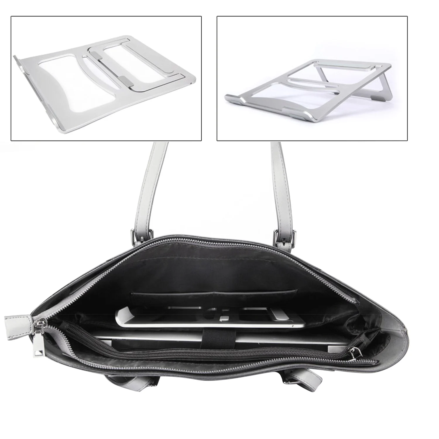 Besegad складной алюминиевый ноутбук для ноутбука противоскользящая охлаждающая