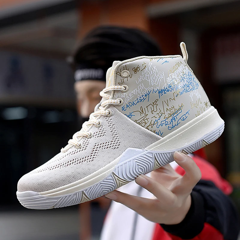 Суперкрутая Баскетбольная обувь для мальчиков с высоким берцем амортизирующая