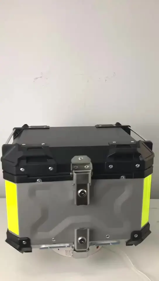 

Factory 45L X DESIGN motorcycle aluminum box top box tail case alloy motorbike carrier scooter delivery box