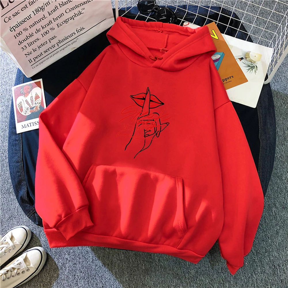 

Speak Any With Love Print Hoodies Woman Fashion Hip Hop SweahoodiesFleece Warm Oversize Clothes New Autumn O-Neck Female Hoodie
