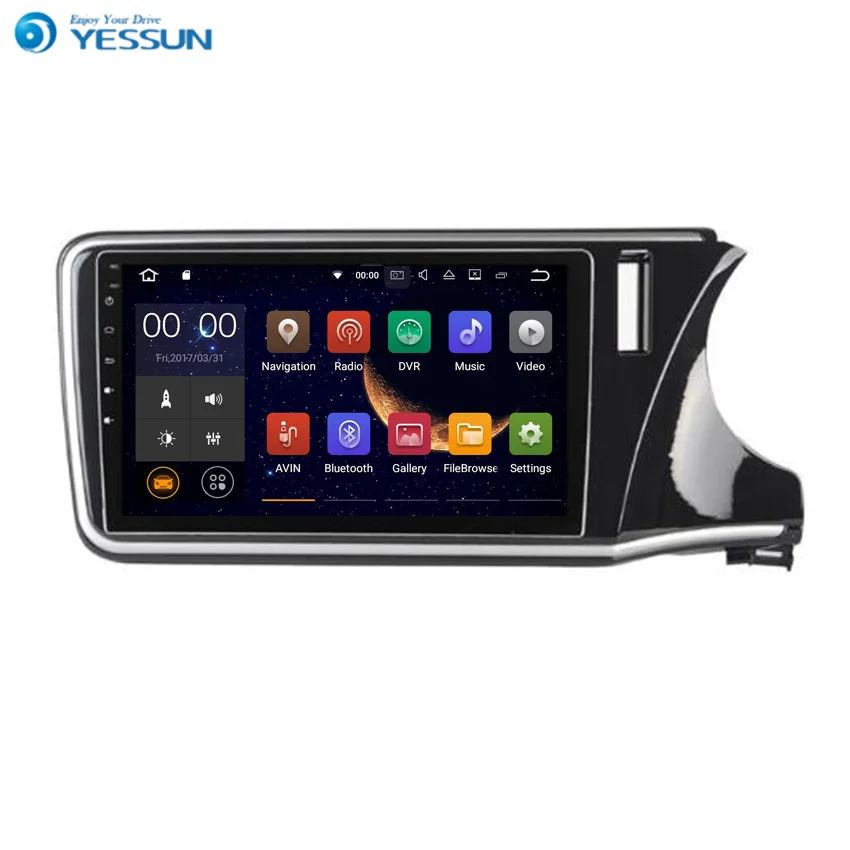 Yessun для HONDA CITY 2014 ~ 2016 Android 6 0 мультимедийный плеер система автомобильное радио
