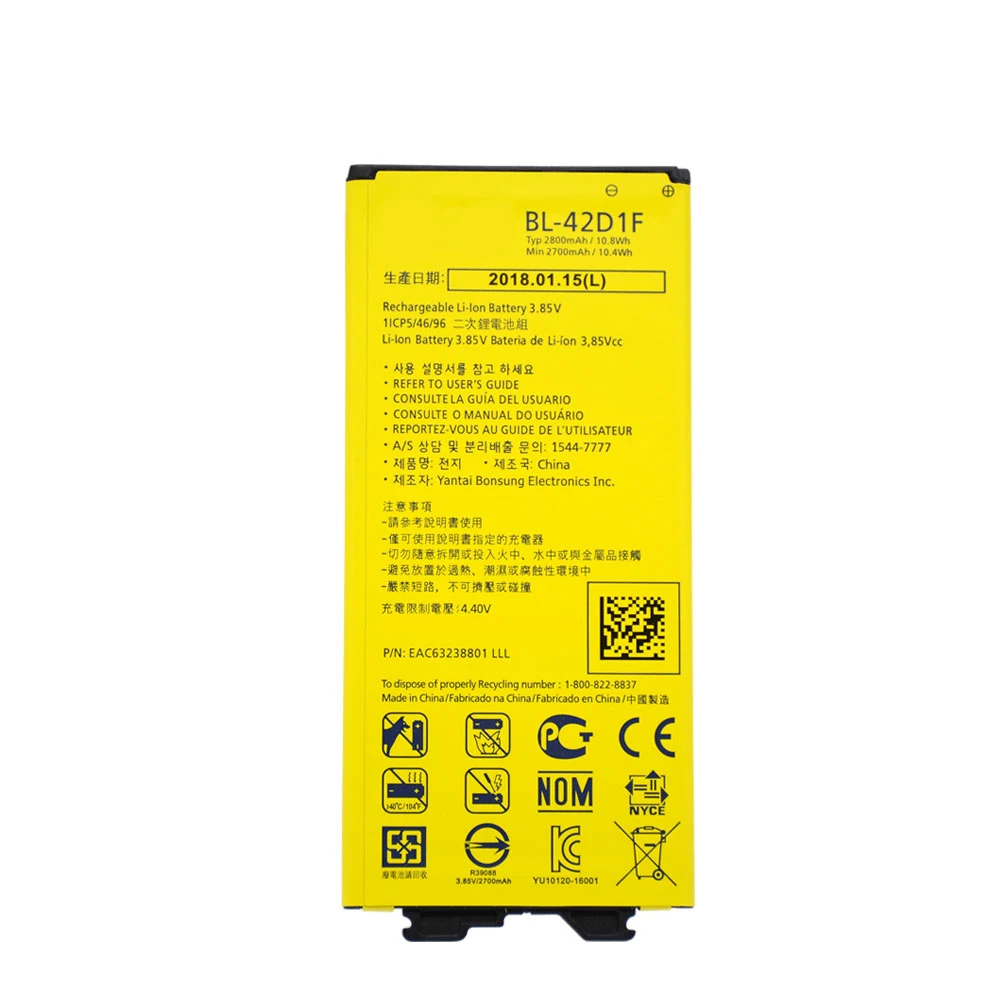 Новый Батарея BL 42D1F для LG G5 H850 H820 VS987 US992 H840 H830 H831 H868 F700S F700K F700L H960 H860N LS992 H858 2700/2800