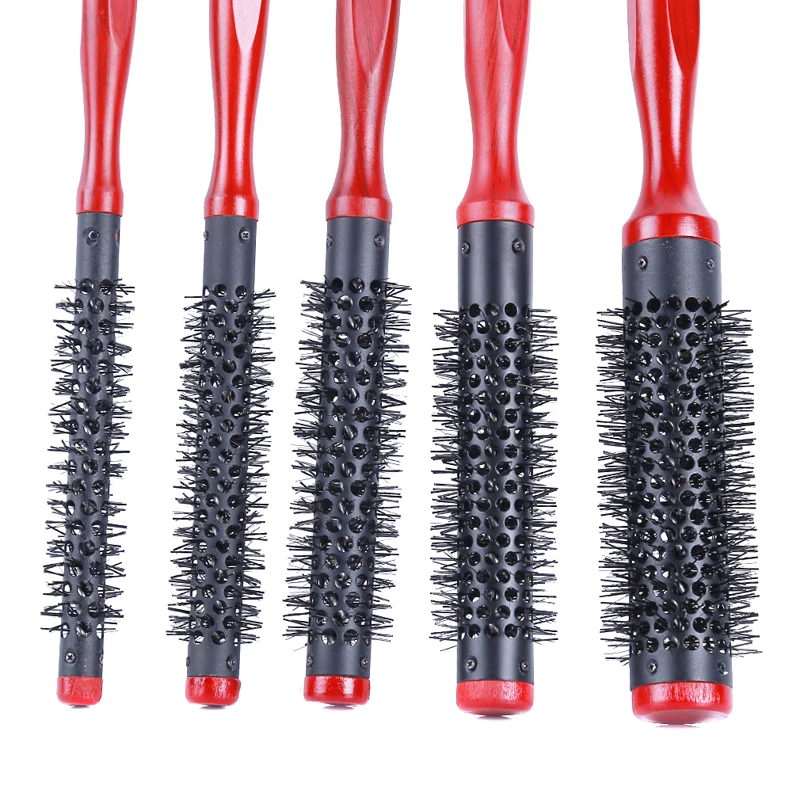 

1PC New DIY Hairstyle Cuspidal Handle Detangle Hair Comb Roller Round Massage Comb Hairbrush Styling Tool