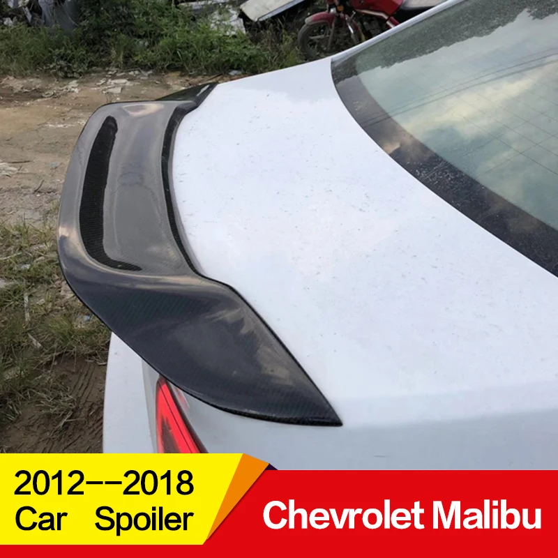 Используется для Chevrolet Malibu спойлер 2012 13 14 15 16 17 18 19 лет глянцевое углеродное волокно/FRP заднее крыло R стиль аксессуары для автомобиля refitt
