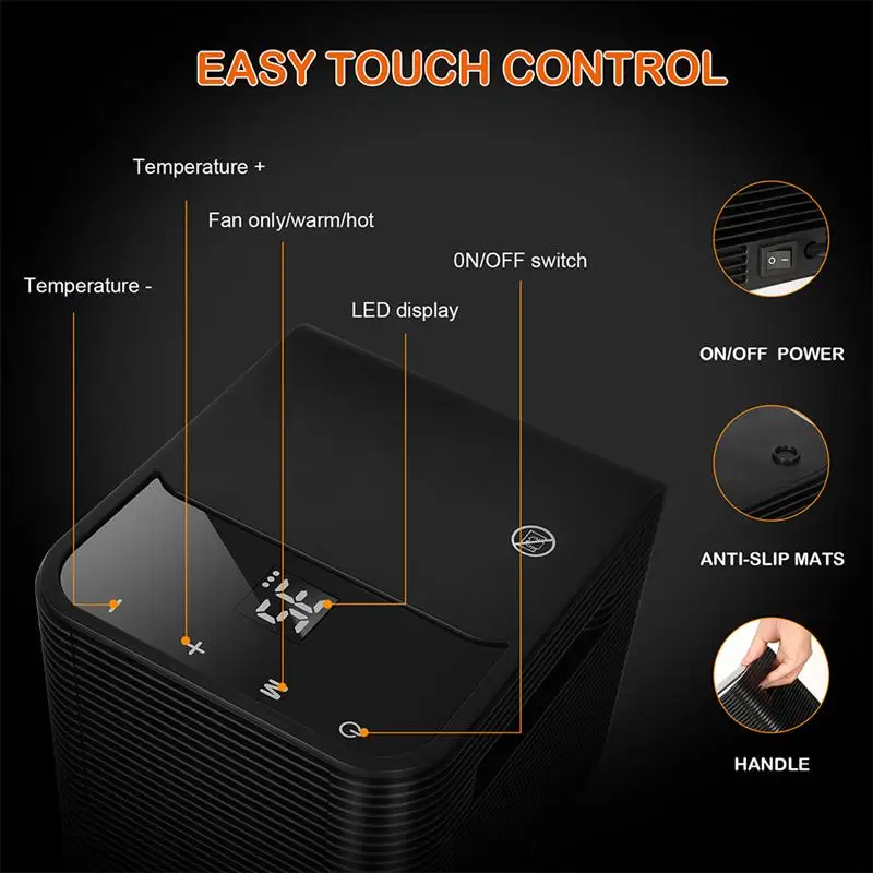

Fan Heater For Home Mini Electric Heater Home Heating Electric Warm Air Fan Office Room Heaters Handy Air Heater Warmer Fan