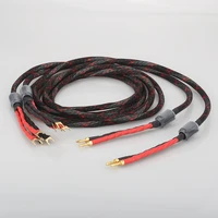 hifi audiophile cable banana to spade biwire speaker cable hi end western electric speaker cable