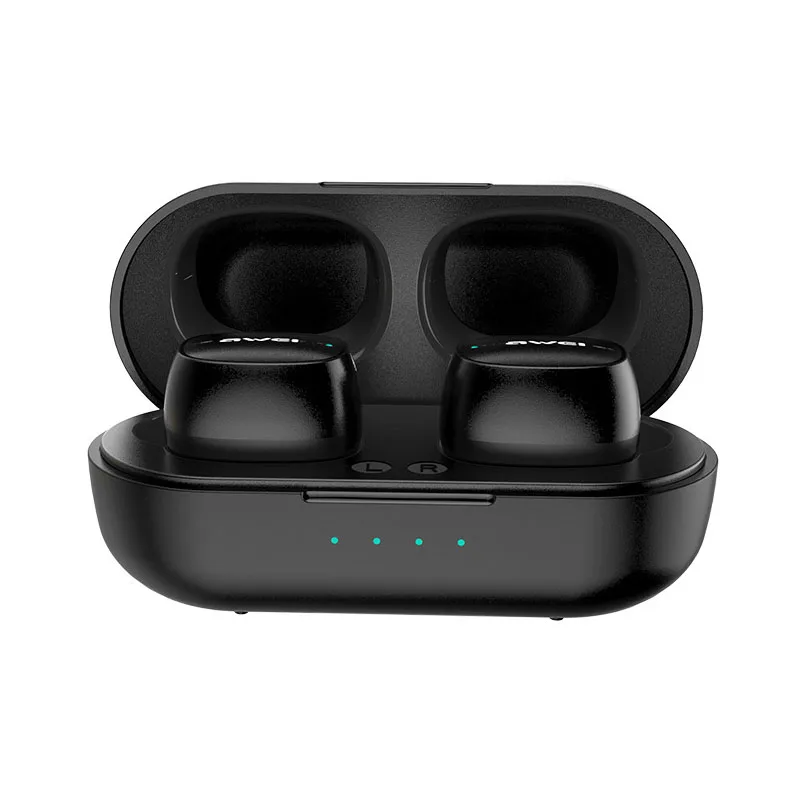 AWEI TWS 5 0 Bluetooth наушники настоящие беспроводные Беспроводная зарядка гарнитура с