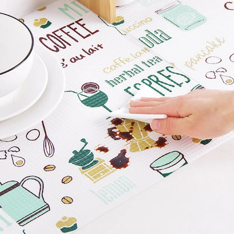 Cartoon Cuttable Cabinets Pad Paper Drawer Thick Waterproof Anti Moisture Kitchen Stickers Home Wardrobe Cabinet Mat | Дом и сад