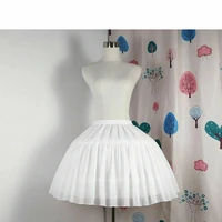 latest looking of new arrival girls petticoat skirt bustle cage lolita underskirt short crinoline hoop