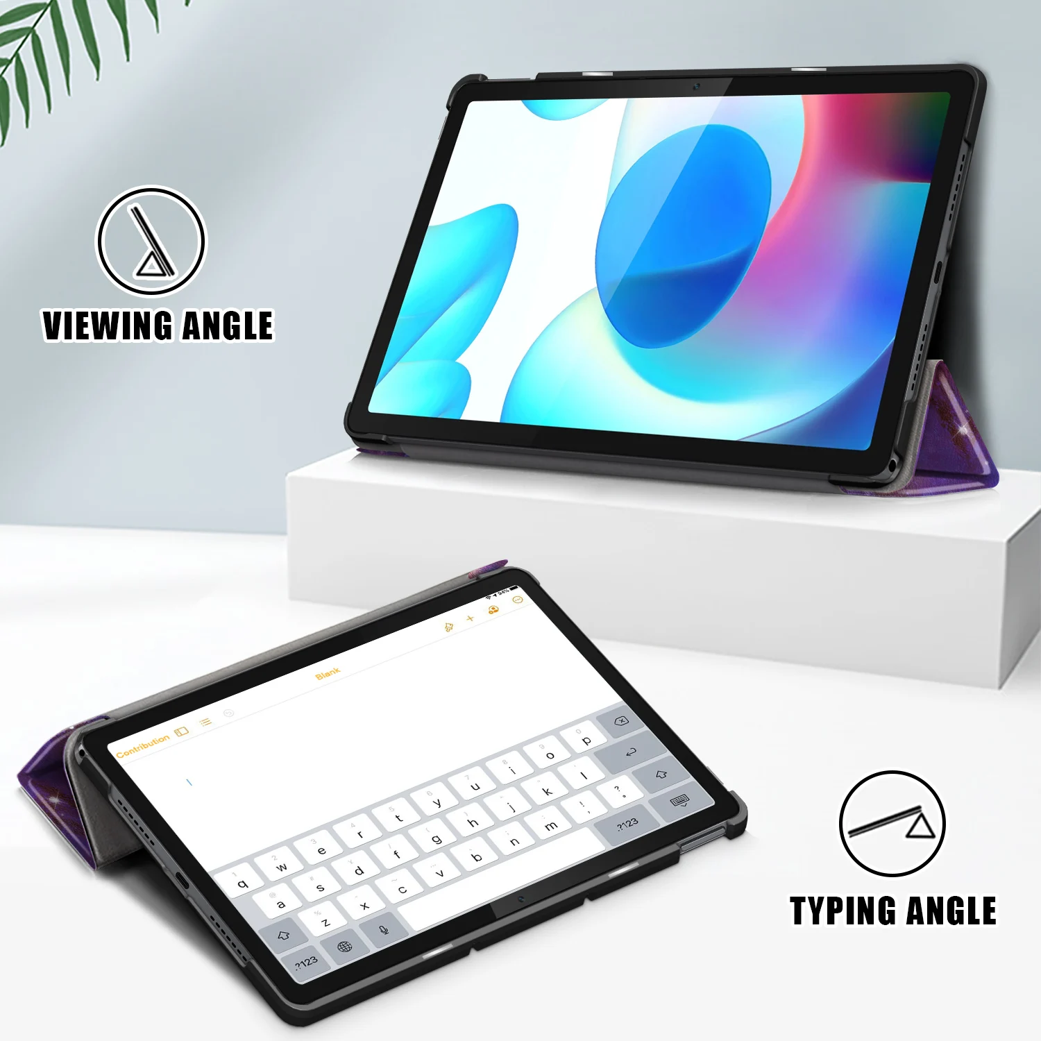 tablet case for realme padtri fold ultra slim folio shell cover case for realme pad 10 4 inch 2021 coque capa free global shipping