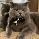 Дизайнерский роскошный галстук в виде кошки с рисунком, французский бульдог, маленькая и большая собака, Тедди, чихуахуа, Йорк, цвет TB-007