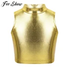 Детская Балетная гимнастика, без рукавов, с воротником хомут