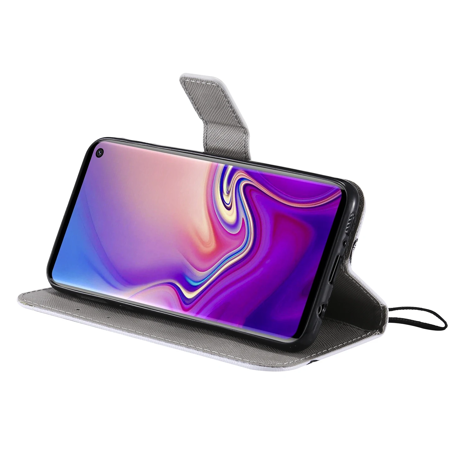 Для samsung S10e чехол откидная Обложка на заднюю панель из искусственной кожи для