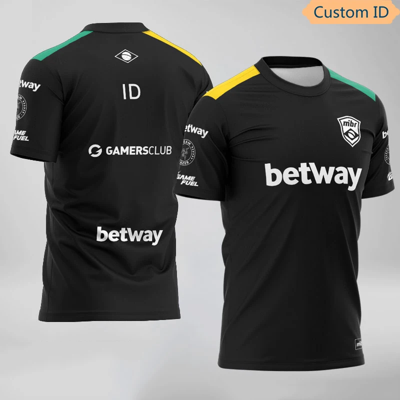 CSGO команда MIBR Униформа Trikots фанатская футболка на заказ ID для мужчин с