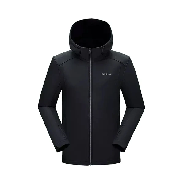 Black XXL Xiaomi Mijia PELLIOT, ветрозащитная, теплая, мягкая, парная куртка, двусторонняя, пуховик, ветрозащитная, водонепроницаемая, для спорта и отдыха - Цвет: Black XXL