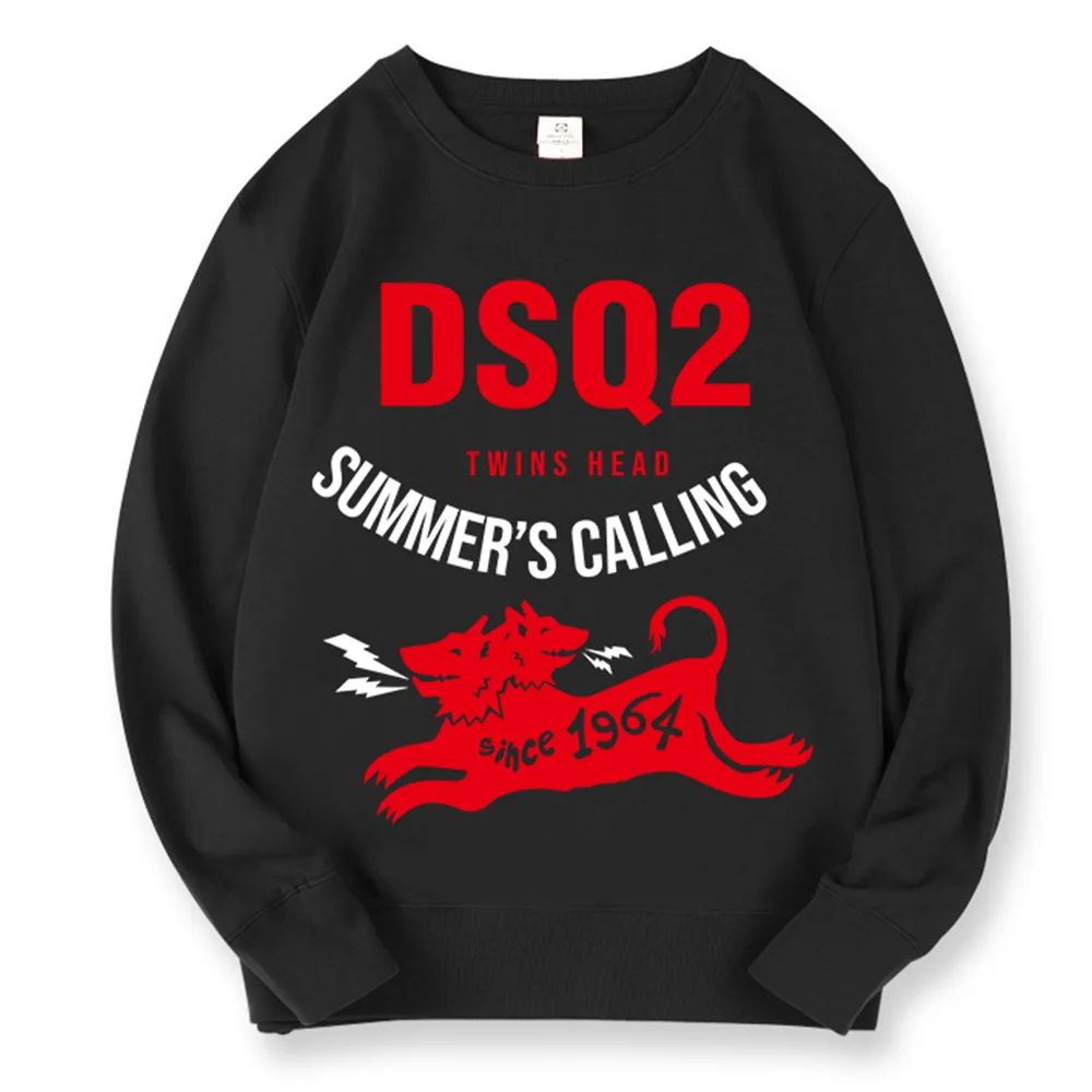 

DSQICOND2 Brand winter style Men's Hoodie 100% cotton casual long sleeve Unisex hoody warm DSQ2 letter sweatshirt for men