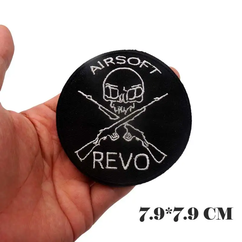 Женские нашивки с черепом вышитые панковские байкерские наклейки для одежды