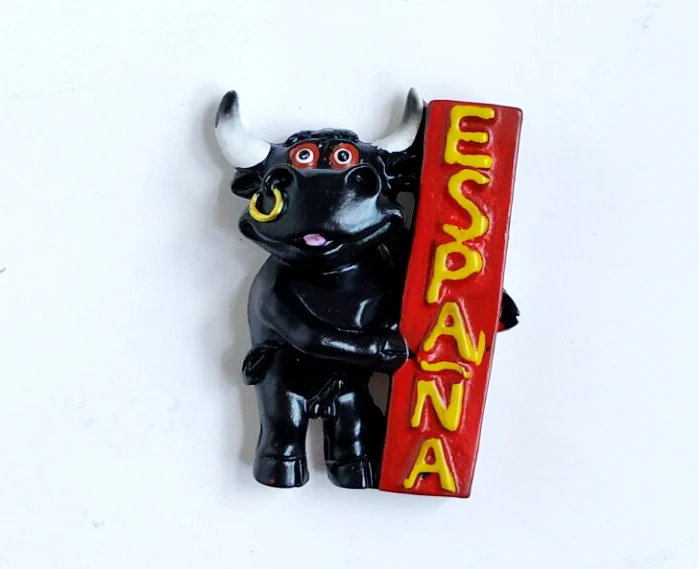 Ручная роспись Испания Pamplona коррида 3D магнит на холодильник туристические сувениры магнитные наклейки подарок