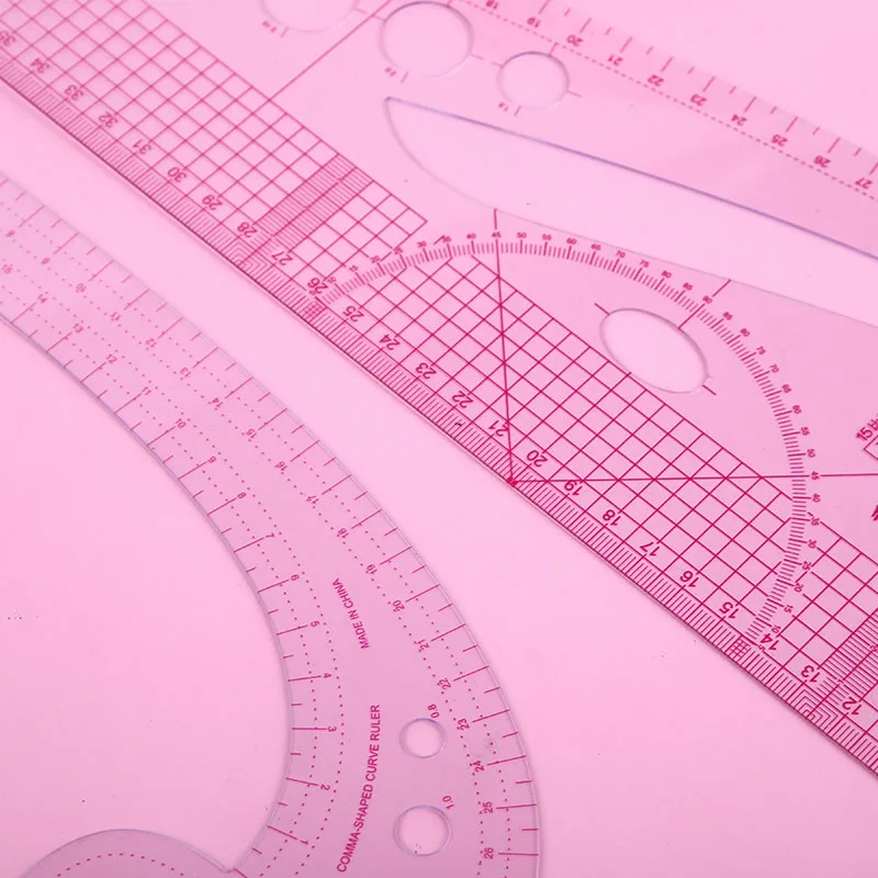 Пластиковые французские кривые линейки Nonvor метрические швейные инструменты