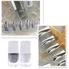 7 мл гель-покрытие для ногтей серебряная паста Базовое покрытие зеркальный металлический цветной эффект стойкий Профессиональный лак для ногтей маникюр