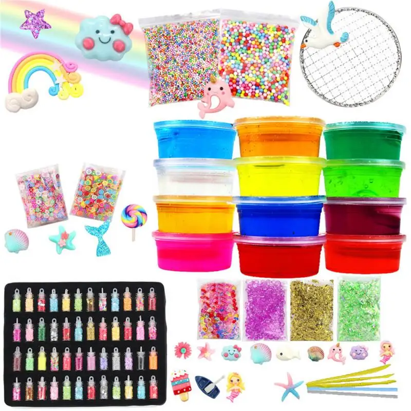 

Crystal Mud Slime Set Color Mud DIY Color Mud Clay Decompression Modeling Clay/Slime Toy