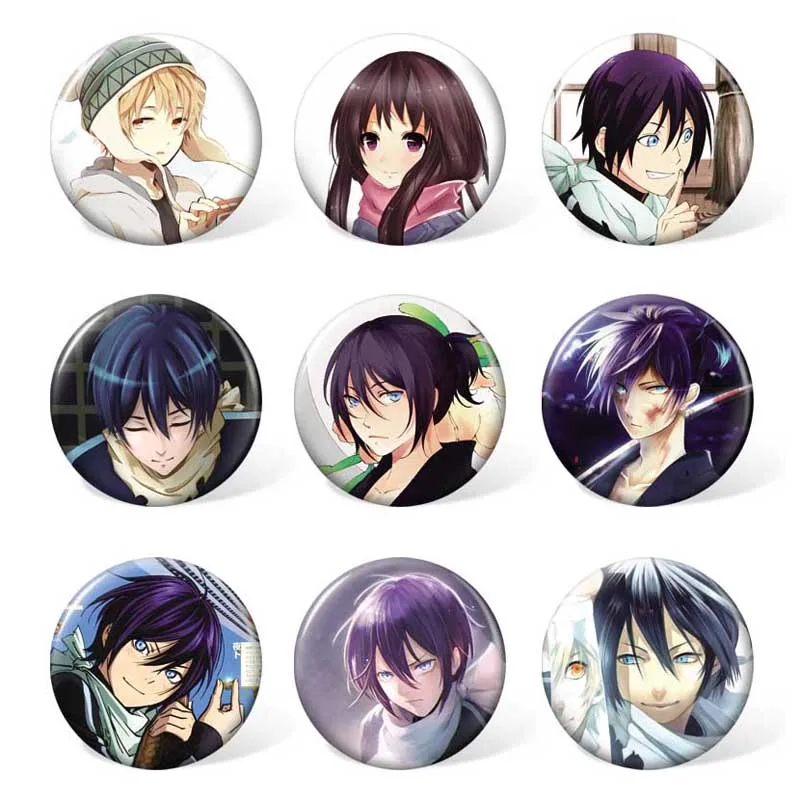 (9 шт./компл.) Аниме норагами Aragoto Yato значок косплея Iki Hiyori красочная брошь юкин