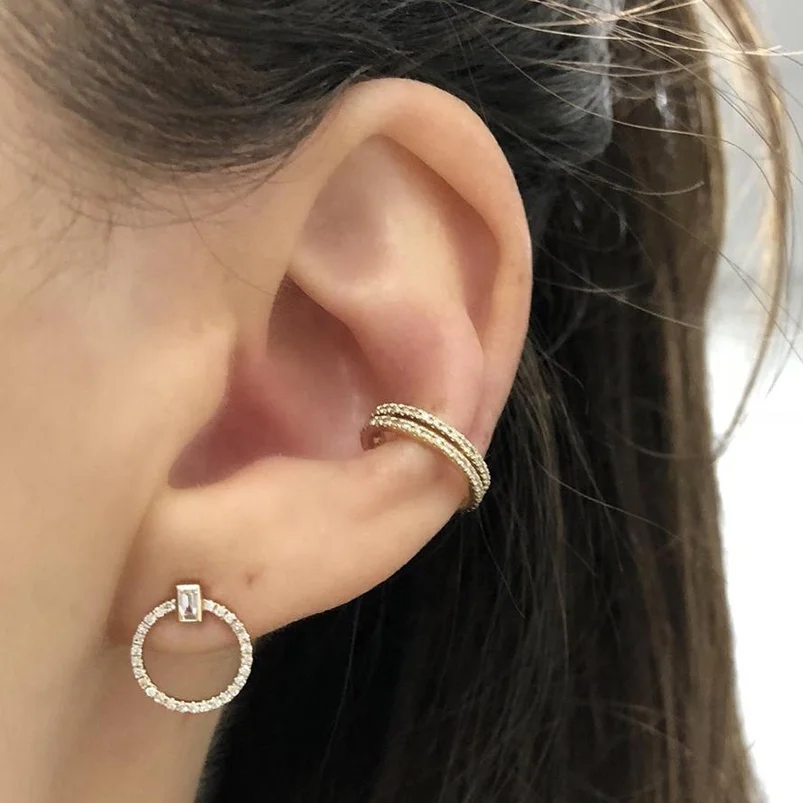 Новое поступление 2020 простая фотография 5А блестящий кубический циркон круглая