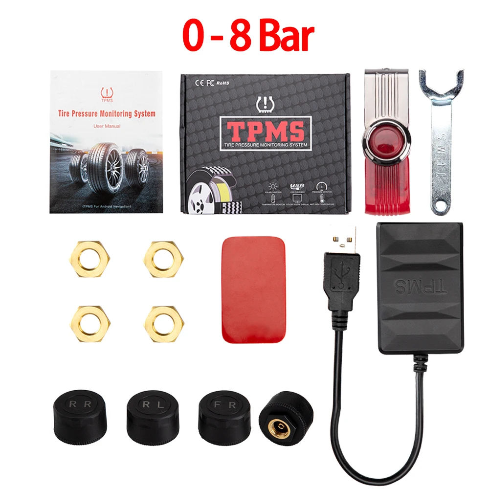 Система контроля давления в шинах Android TPMS DVD-проигрыватель датчик внутренний