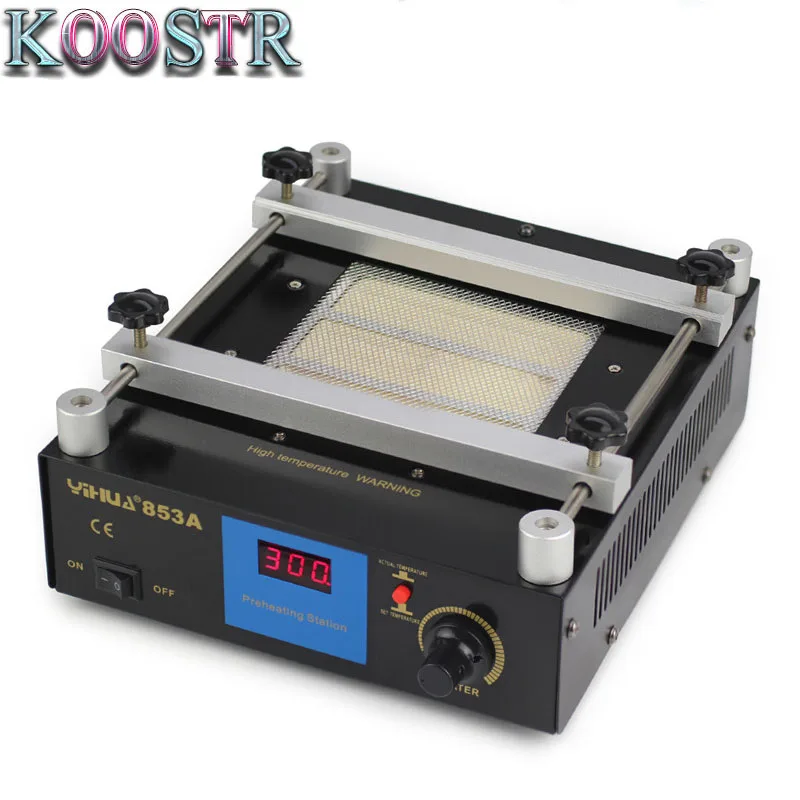 110 В/220 В YIHUA 853A Высокая мощность ESD BGA паяльная станция PCB preheat и демонтаж IR preheating
