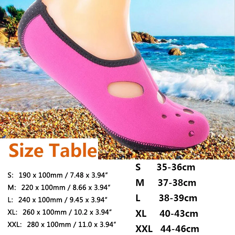 Акваноски быстросохнущие для дайвинга дышащие с нескользящей резиновой