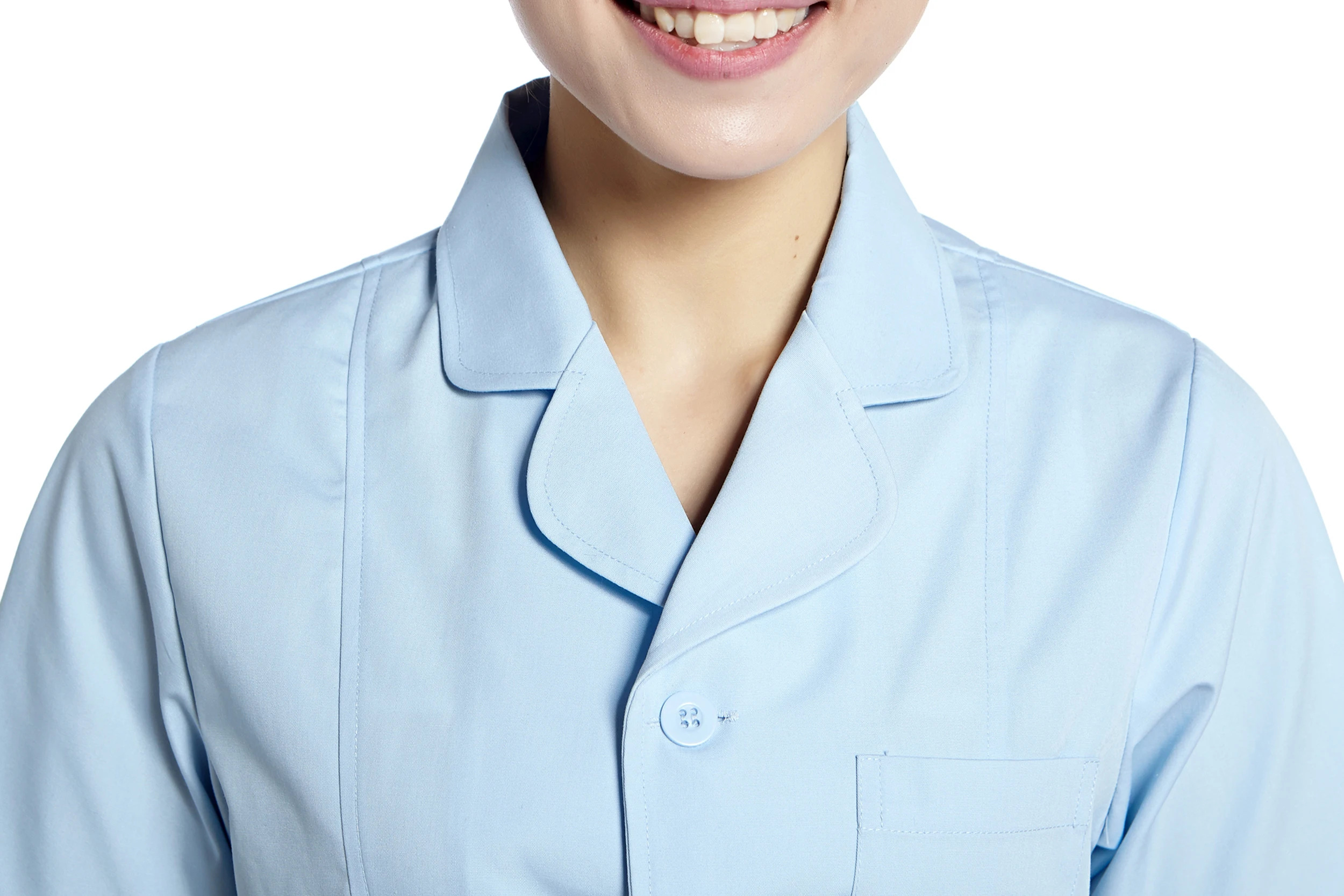 Синий короткий рукав платье медсестры Больничная форма костюм аптека униформа