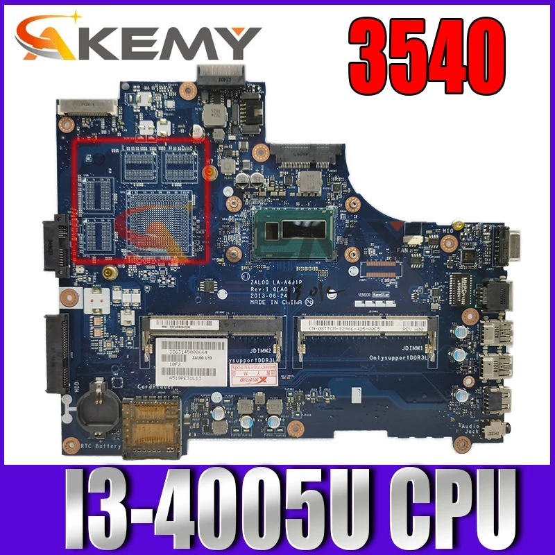 

Детская материнская плата ZAL00 для ноутбука Dell Latitude 3540 LA-A491P 0DXN93