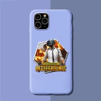 yndfcnb pubg phone case soft solid color for iphone 11 12 13 mini pro xs max 8 7 6 6s plus x xr