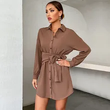 Vestido elegante de una pieza para mujer, moda de oficina, diseño francés, lazo, encaje (4)