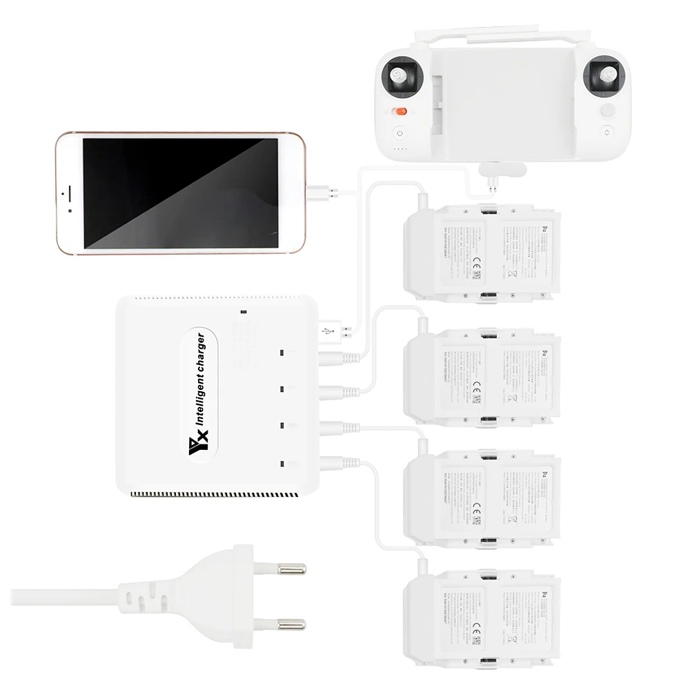 Многофункциональное зарядное устройство 6 в 1 для FIMI X8 SE интеллектуальное батарей