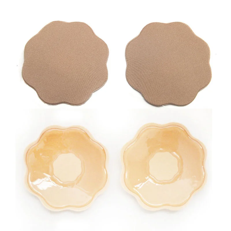 2 шт. съемные силиконовые гелевые на грудь накладки соски мягкие подушечки пуш ап