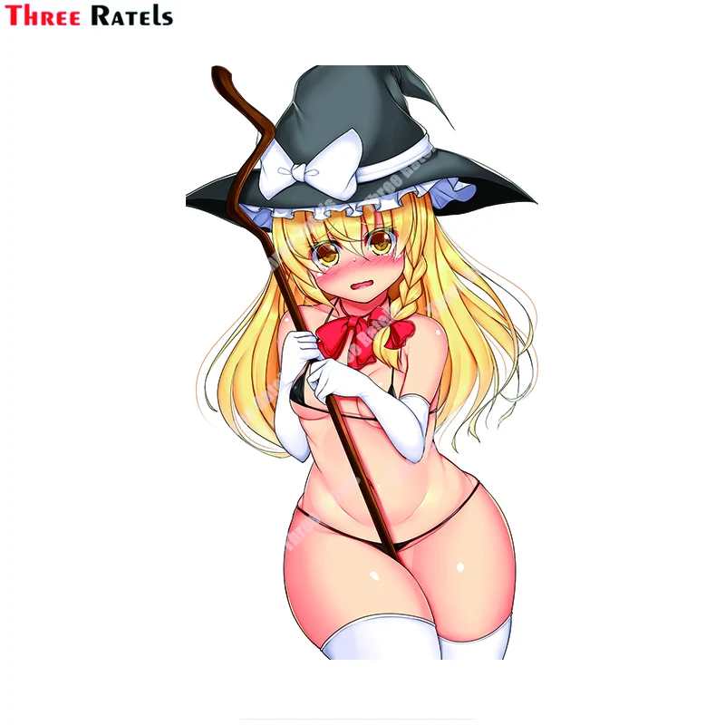 Наклейки Three Ratels A747 Kirisame Marisa Touhou для Peugeot 207 забавные персонализированные наклейки