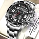 LIGE Luxury Watch Dual Display Mens Watches Stainless Steel Sport Wristwatch For Men Waterproof Date Clock Relogio Masculino+Box Other Image