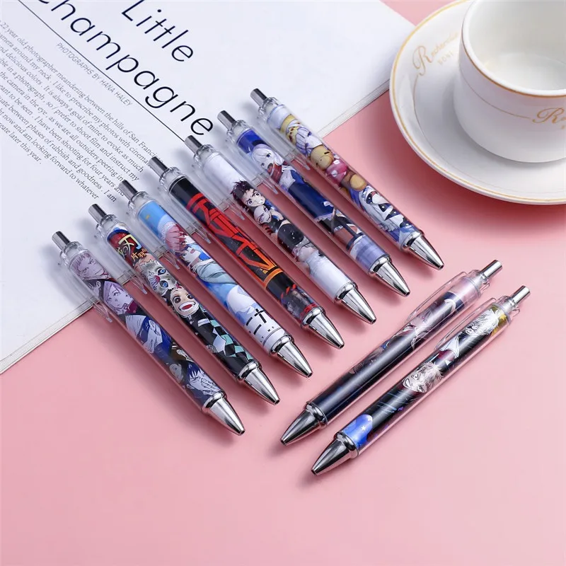 

Новинка; Тапочки в виде персонажа аниме шариковых пластиковых Косплей Черные чернила для ручек ручка для школы офиса письменные принадлежн...