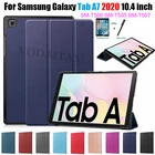 Чехол для Samsung Galaxy Tab A7 2020, SM-T500, SM-T505, SM-T507, 10,4 дюйма, тонкий магнитный складной чехол-подставка, ручка, файл