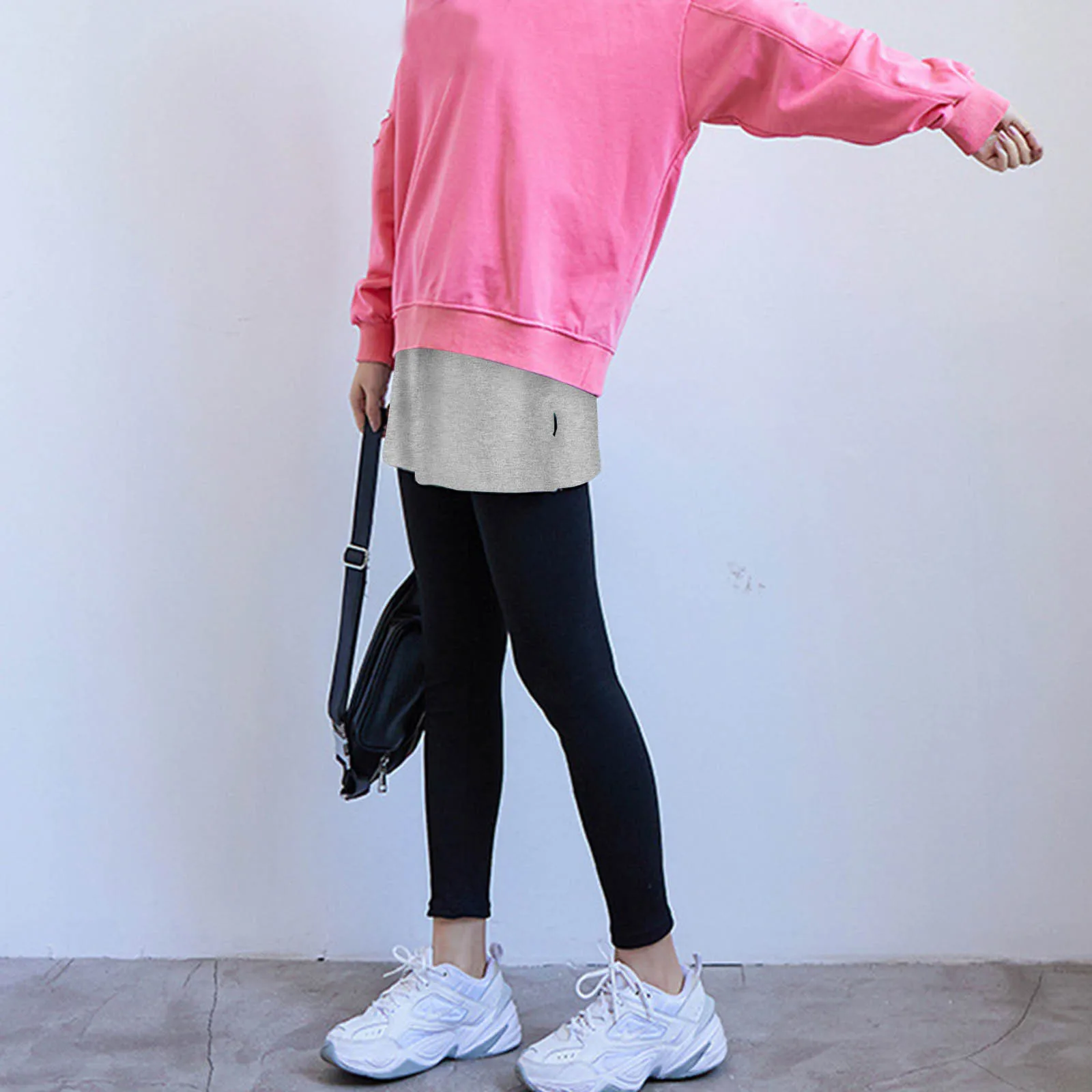Women Hoodies Sweatshirt Hoody Casual Fashion Hoodie Base Skirt With Female All-match Short Skirt In The Hem Kawaii Sweatshirts