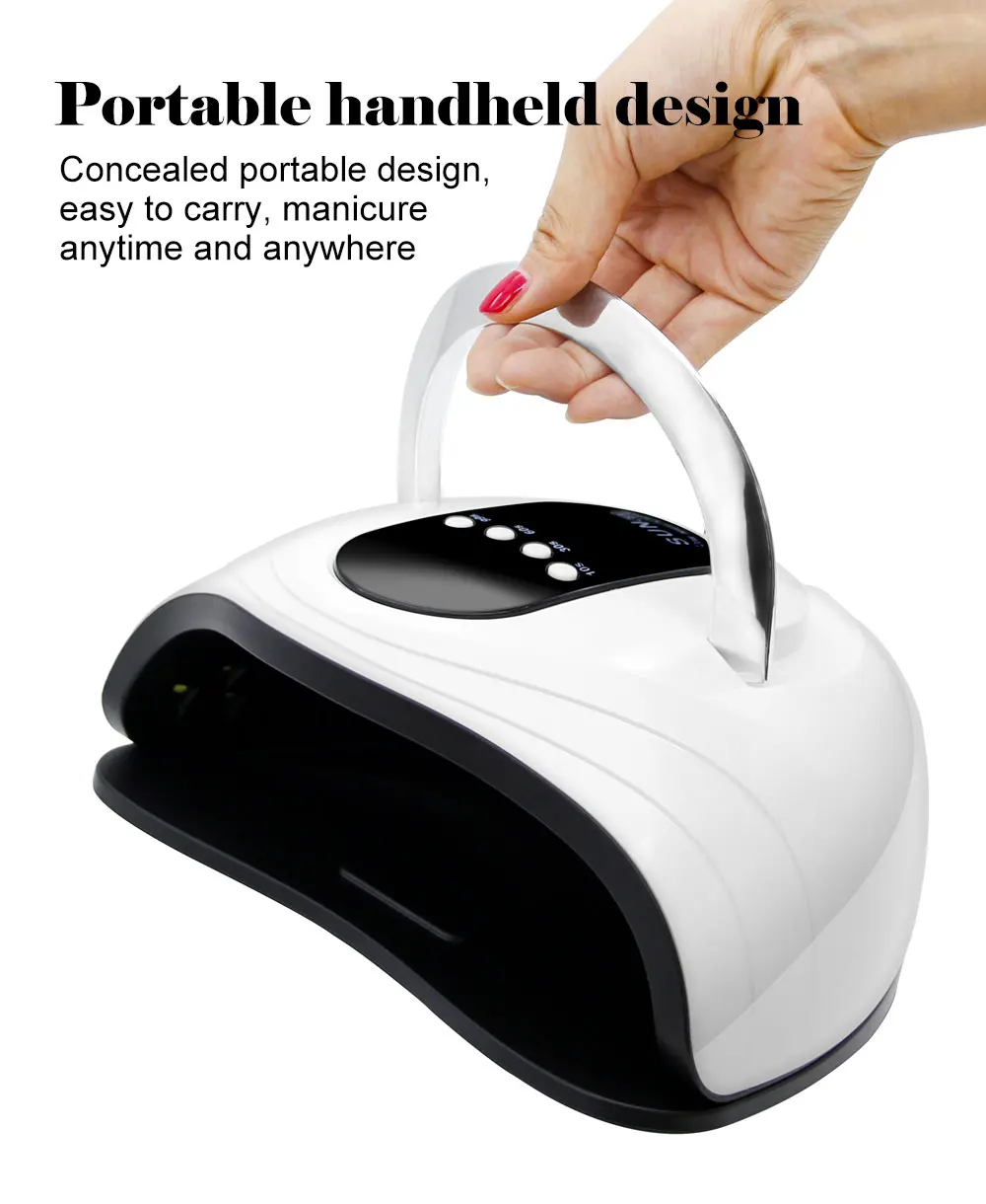 

LKE Nail Dryer 120W Nail Lamp SUN X UV LED For All Gel Nail Polish With Automatic Sensor LCD Display 4 Timer Lamp Of Nail Art