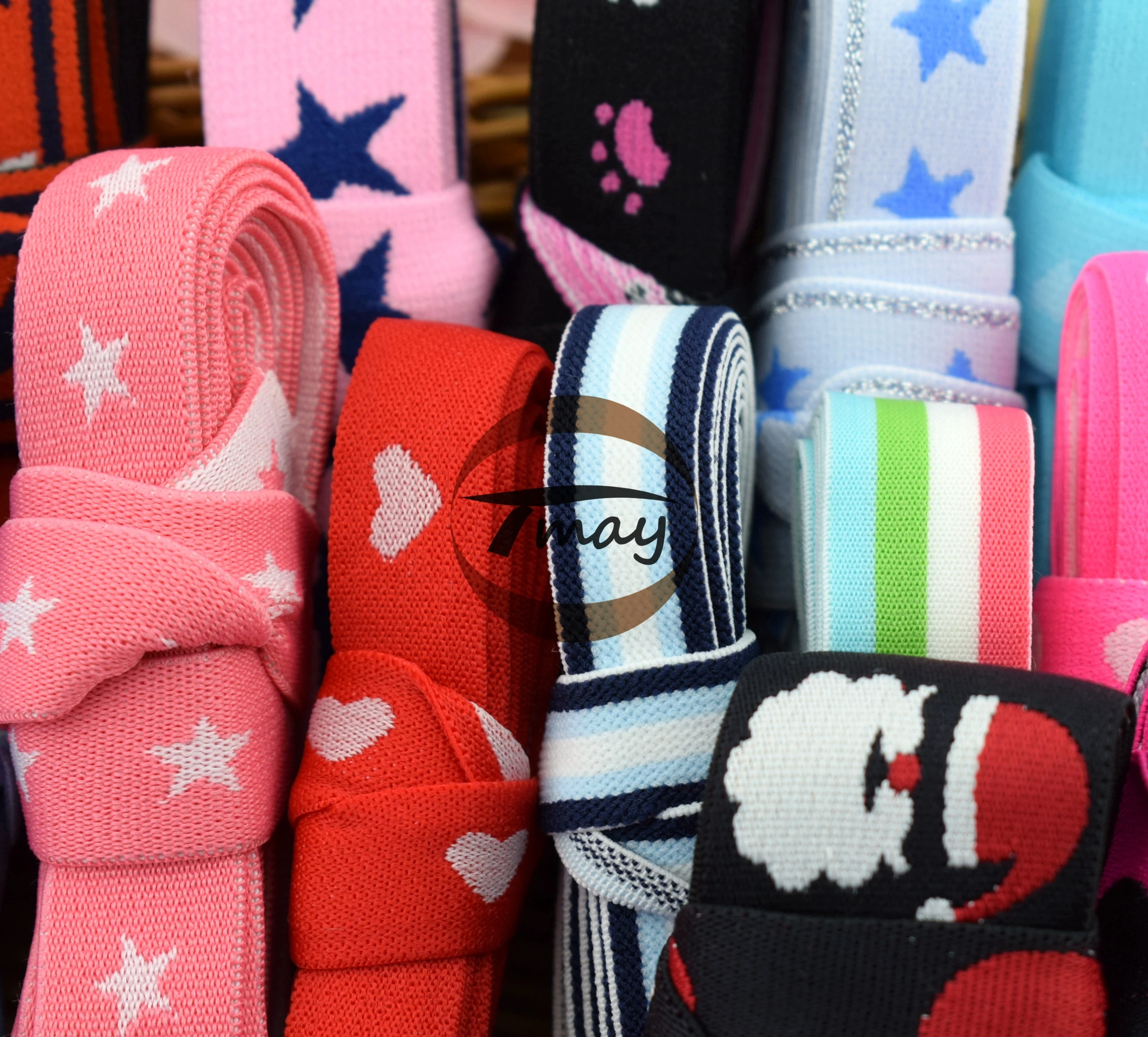 #282 1 жаккардовые эластичные ленты с вышивкой мягкий пояс для волос нейлоновая