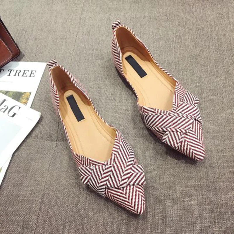 

Fashion Flats for Women Shoes 2021 Spring Summer Boat Shoes Pointed toe Casual Slip-on Shoes Elegant Ladies Footwear A1394