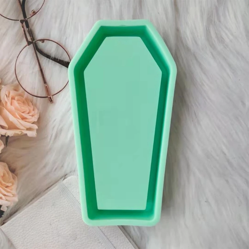 

Coffin Box Epoxy Resin Mold Storage Case Silicone Mould DIY Crafts Jewelry Container Making Tool