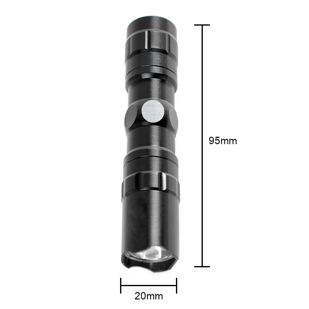

LED Flashlights Pocket Portable Aluminum Alloy Waterproof Mini Torch Lamp Light Lantern Flashlight Waterproof Spot Lamp