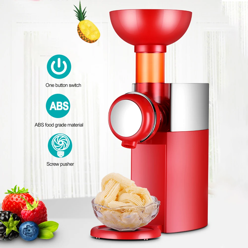 JuneJour Мини DIY Электрический автоматический фруктовый десерт машины Фруктового мороженого машина для дома штепсельная вилка Европейского или американского стандарта, вилка стандарта Великобритании, штепсельная вилка австралийского стандарта