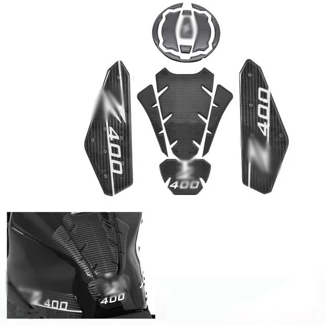

2019 Motorcycle 3D Emblem Fuel Tank Traction Side Pad Knee Grip Decal Protective Stickers For Kawasaki Ninja 400 Z400 2018
