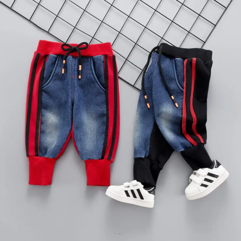 Brand Kids Cartoon Trousers Pant Fashion Girls Jeans Children Boys Hole Jeans Kids Fashion Denim Pants Baby Jean Infant Clothing