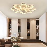 warm and fashionable home bedroom hall post modern led ceiling light creative personality acrylic flower ceiling light